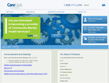 Tablet Screenshot of carelinknetwork.org